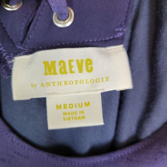 Maeve Anthropologie Womens Melanie Racer Back Lace Maxi Dress Size Medium Purple - Picture 3 of 10